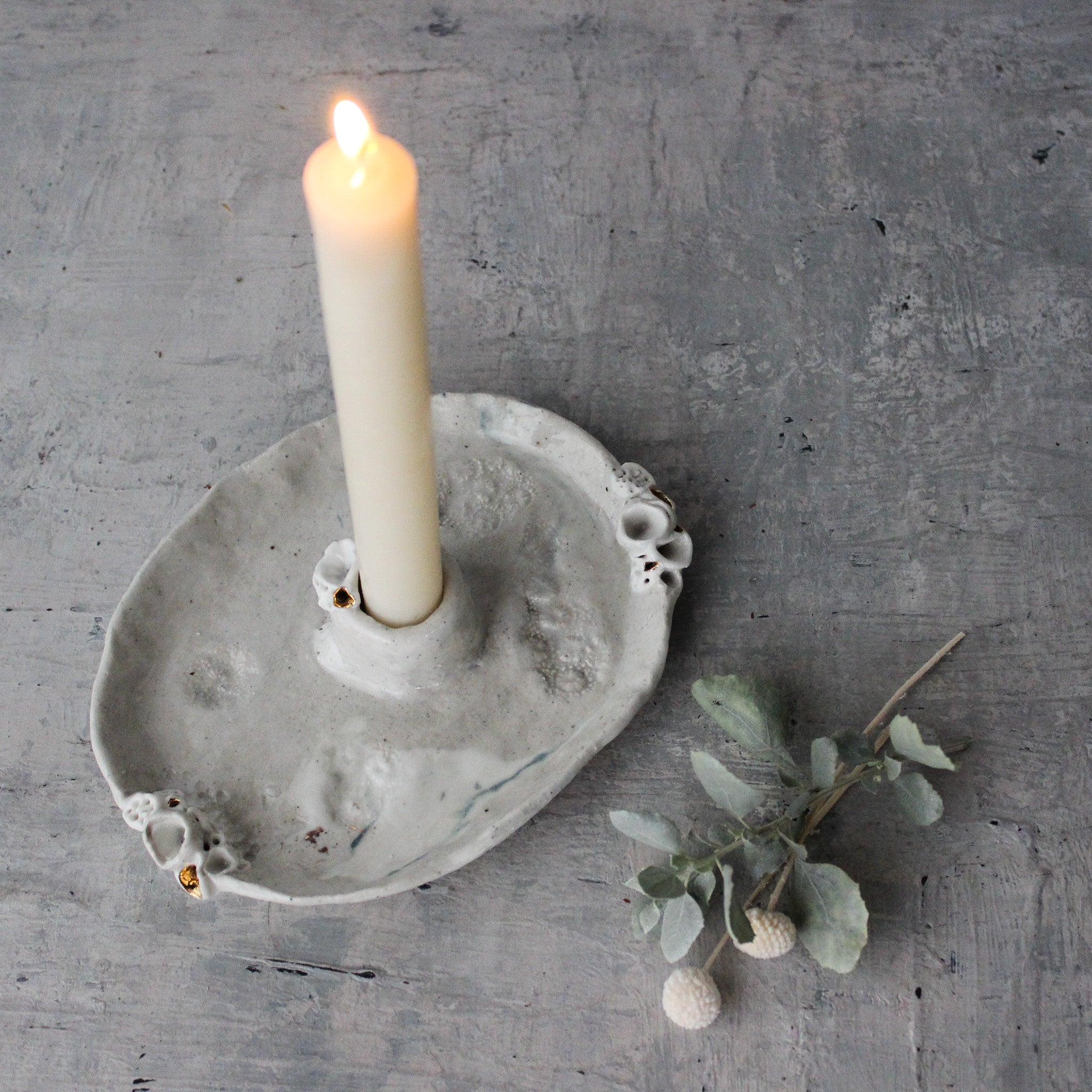 Ceramic Candle Holder Trays - Tribe Castlemaine