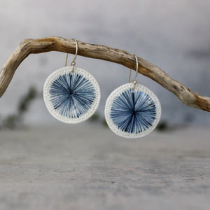 Ceramic Earrings Indigo Star - Tribe Castlemaine