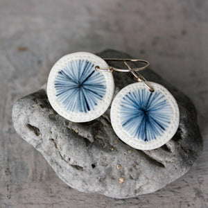 Ceramic Earrings Indigo Star - Tribe Castlemaine