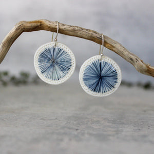 Ceramic Earrings Indigo Star - Tribe Castlemaine