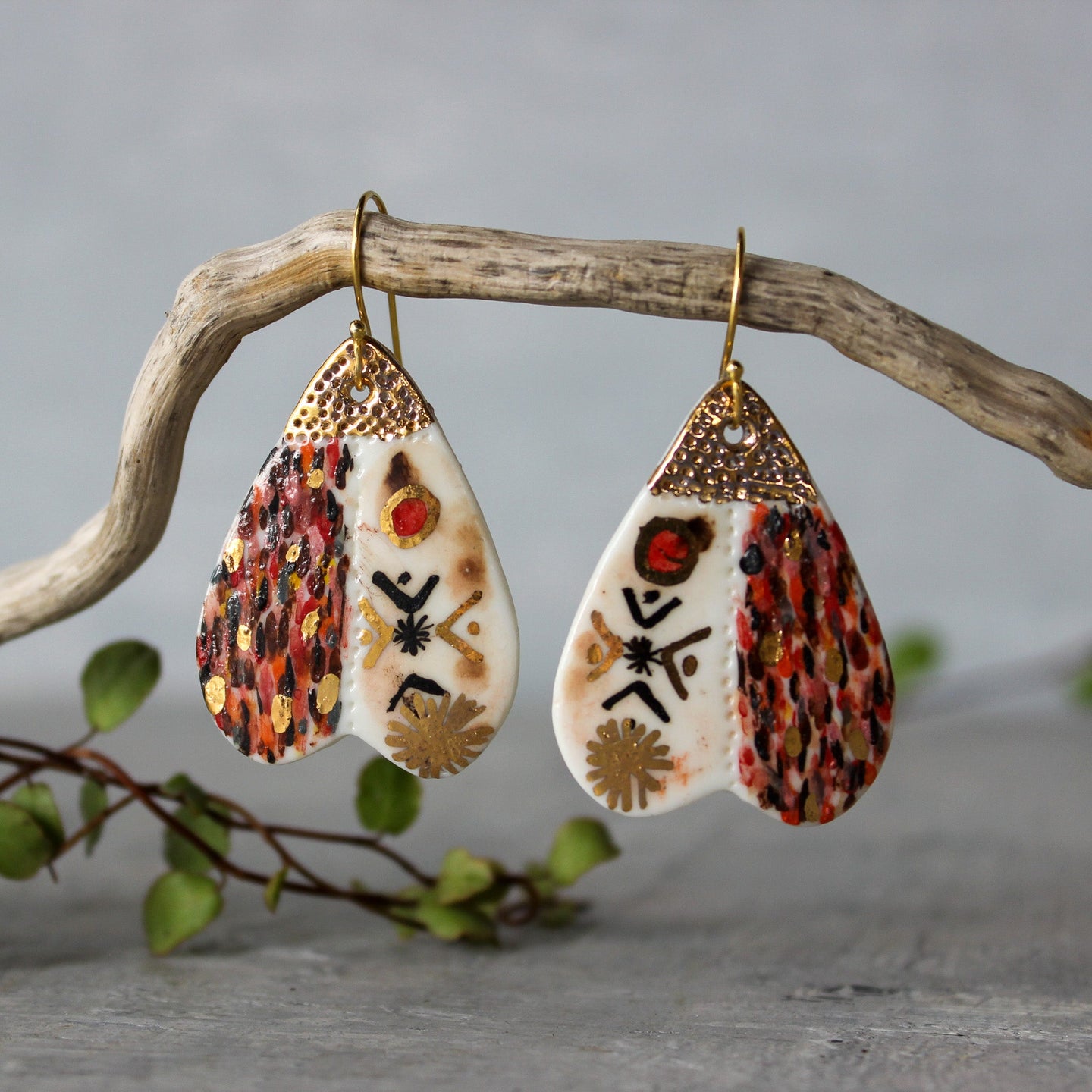 Ceramic earrings discount