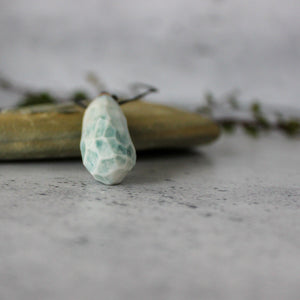 Ceramic Necklace Green Pod - Tribe Castlemaine