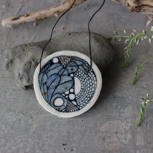Ceramic Necklace Indigo #2 - Tribe Castlemaine