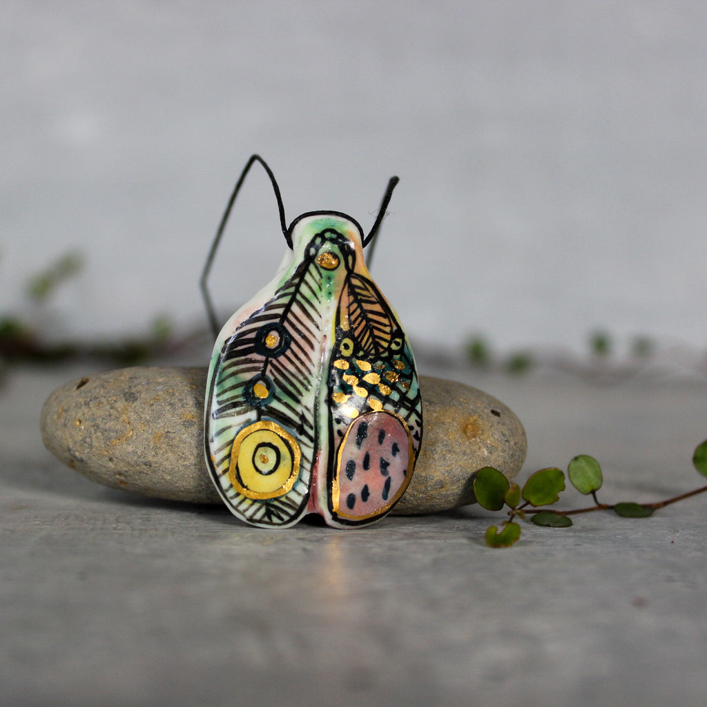 Ceramic Necklace 'Wing' - Tribe Castlemaine