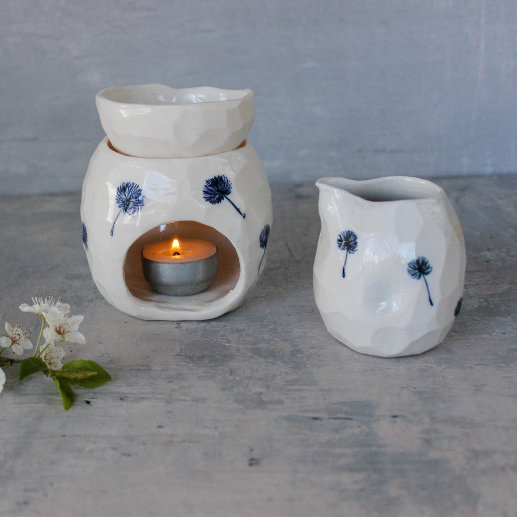 Ceramic Oil Burners Dandelion - Tribe Castlemaine