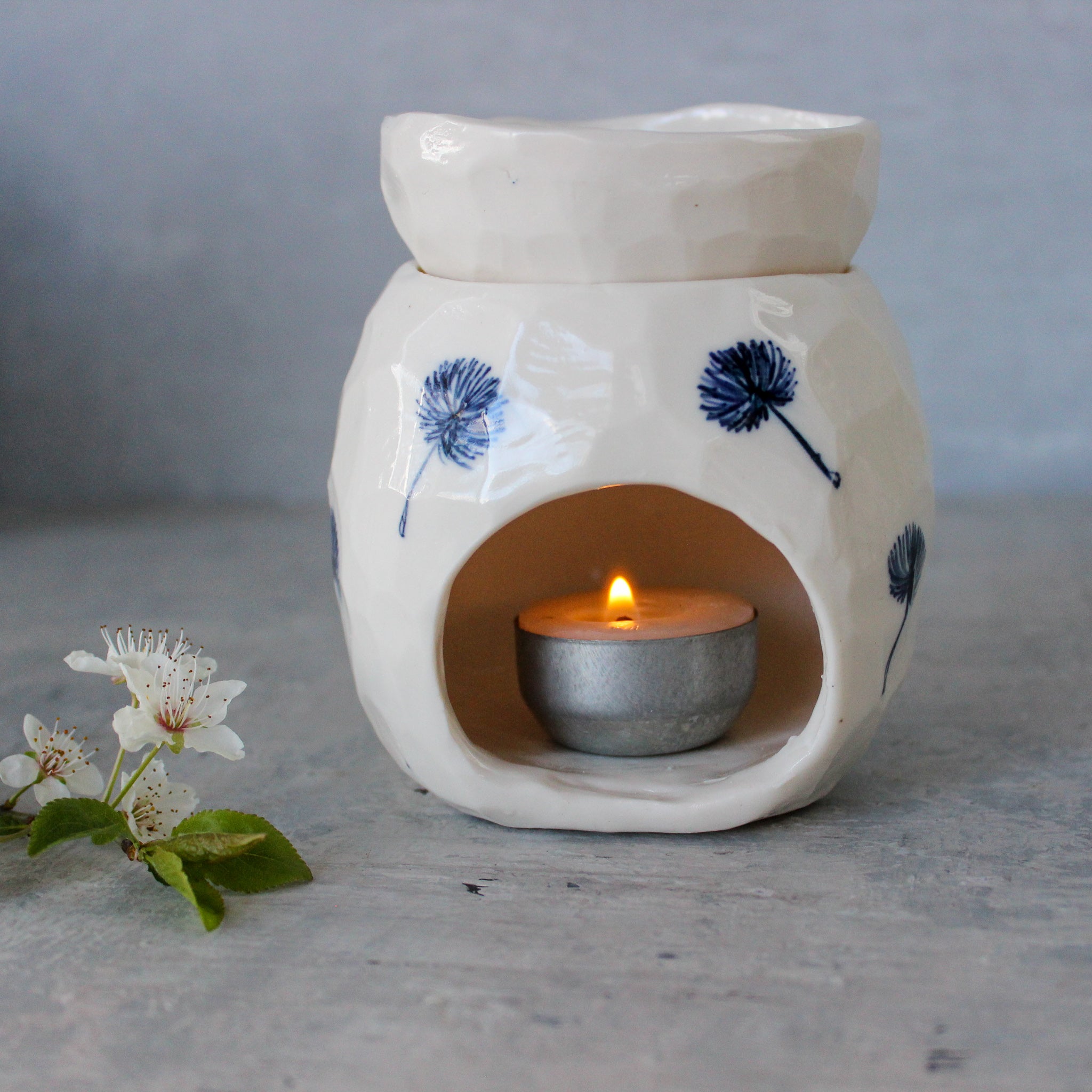 Ceramic Oil Burners Dandelion - Tribe Castlemaine