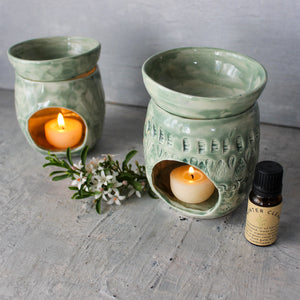 Ceramic Oil Burners Green - Tribe Castlemaine