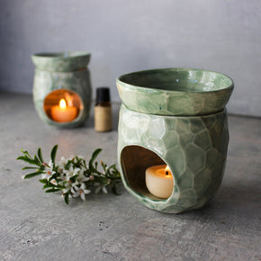 Ceramic Oil Burners Green - Tribe Castlemaine