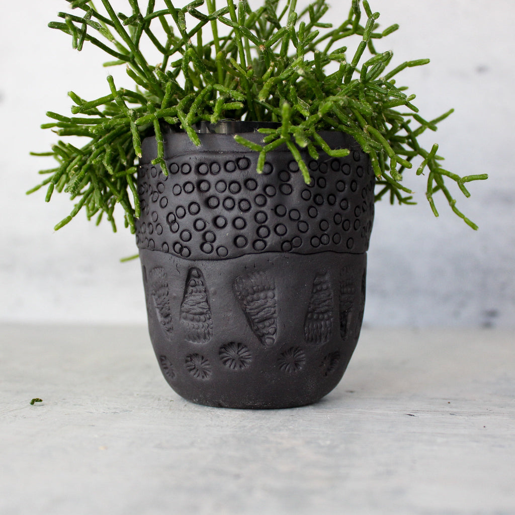 Ceramic Planter Black - Tribe Castlemaine