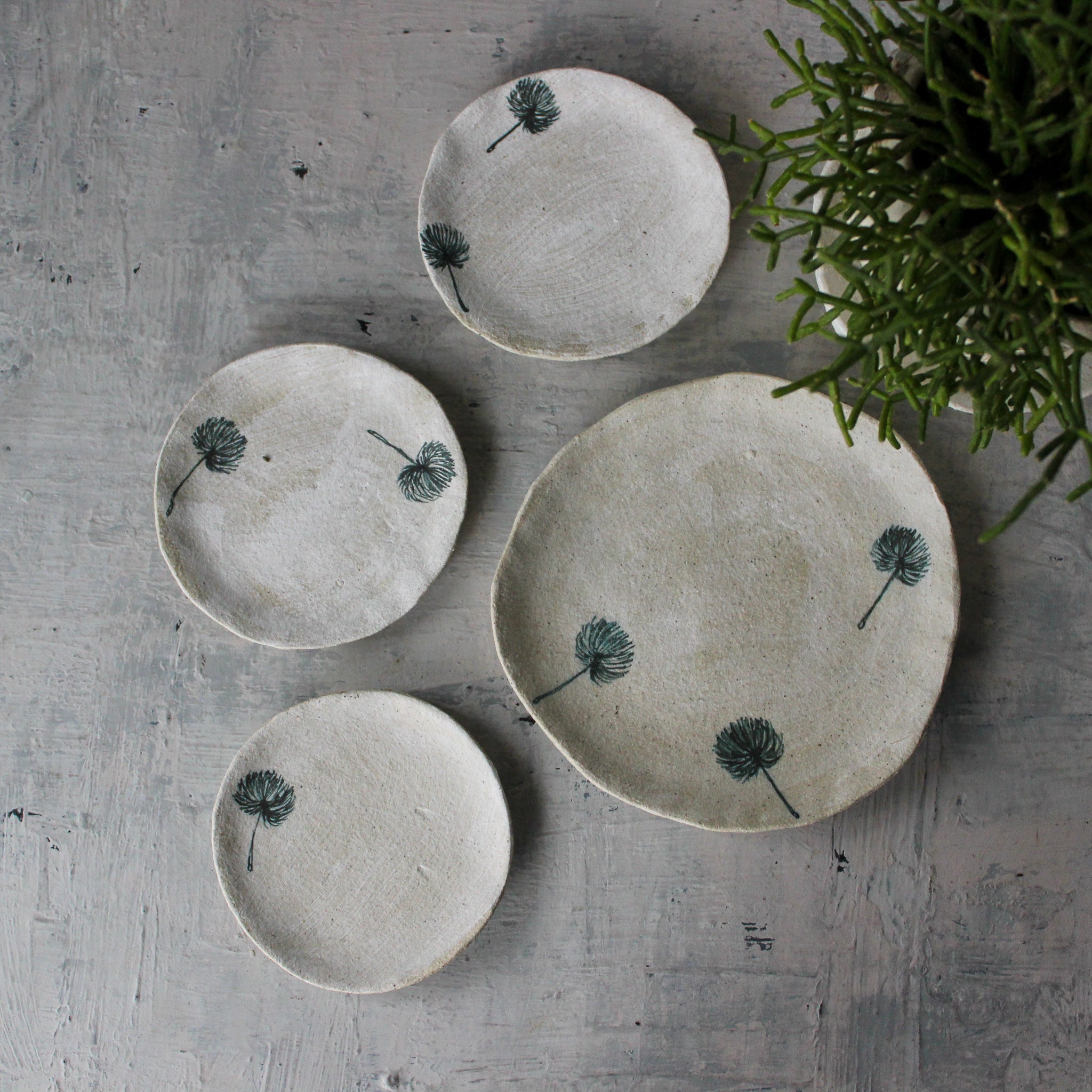 Ceramic Planter Trays Dandelion - Tribe Castlemaine