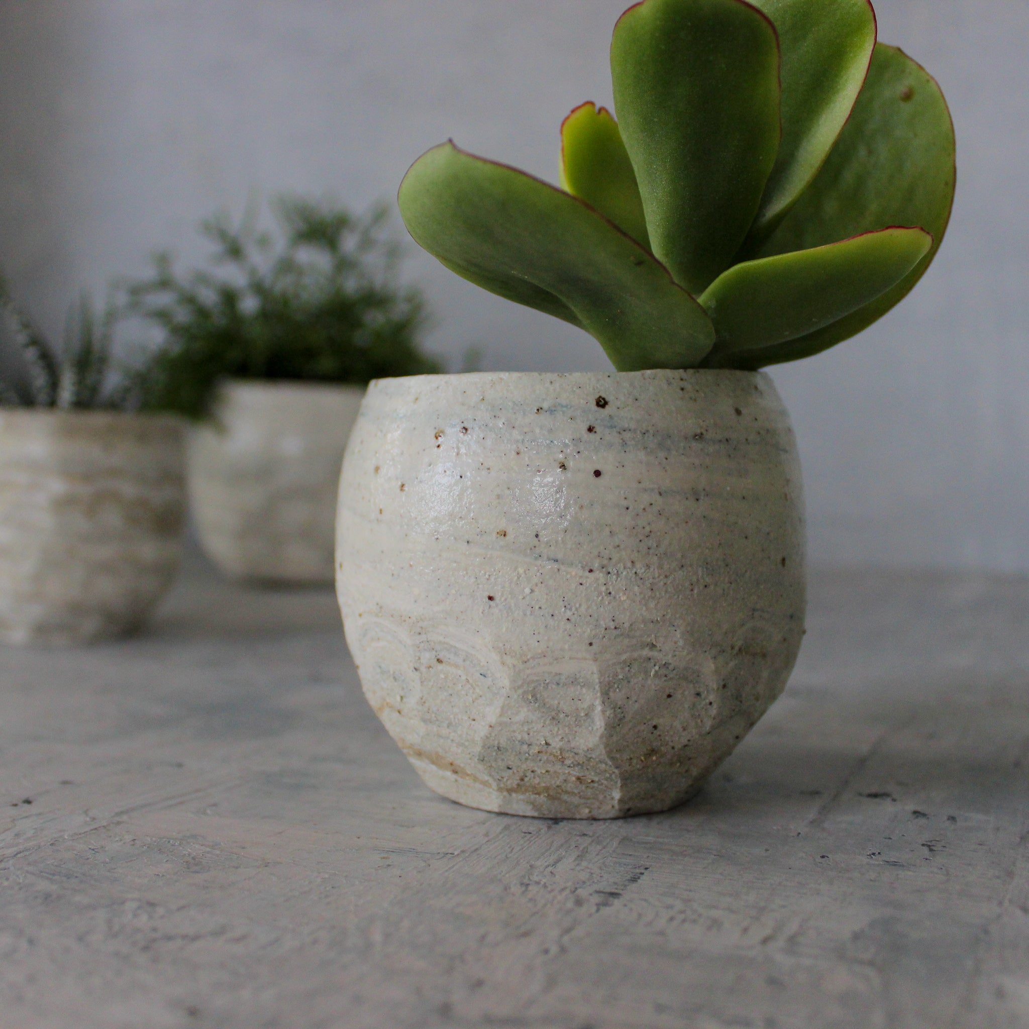 Ceramic Planters Marbled - Tribe Castlemaine