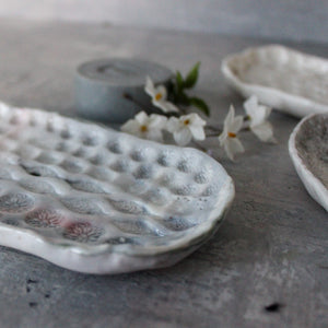 Ceramic Soap Dishes : Lace - Tribe Castlemaine