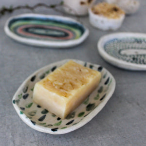 Ceramic Soap Dishes Painted Pattern - Tribe Castlemaine