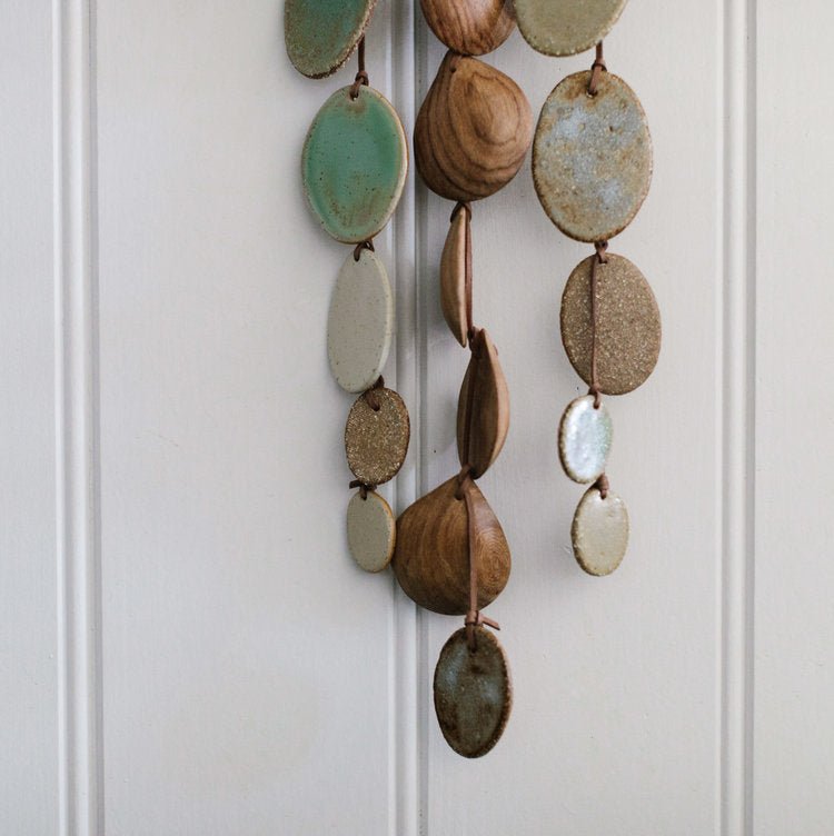 Ceramic & Wood Wall Hanging - Tribe Castlemaine