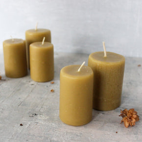 Charlie's Beeswax Pillar Candles - Tribe Castlemaine