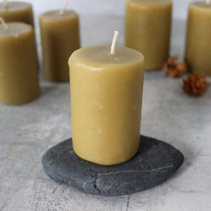 Charlie's Beeswax Pillar Candles - Tribe Castlemaine