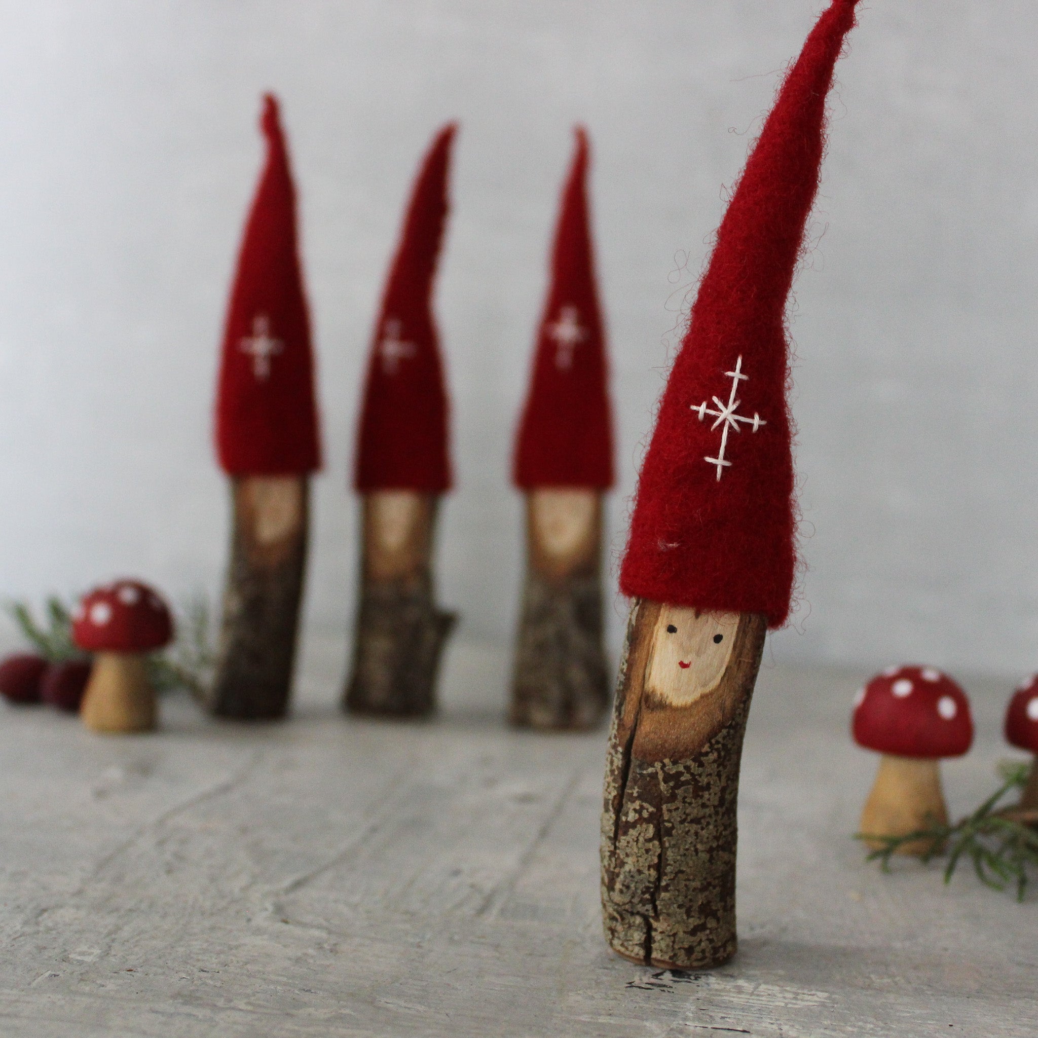 Christmas Tomte Branch Gnomes - Tribe Castlemaine