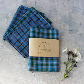 Cotton Madras Handkerchiefs - Tribe Castlemaine