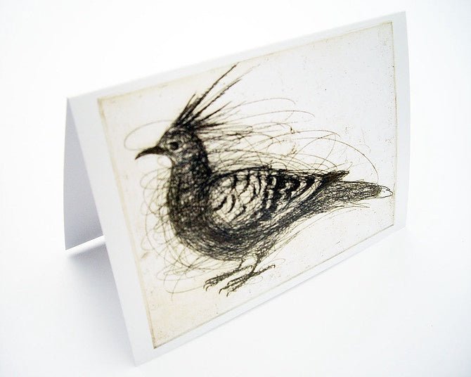 Crested Pigeon Card (Last Stock) - Tribe Castlemaine