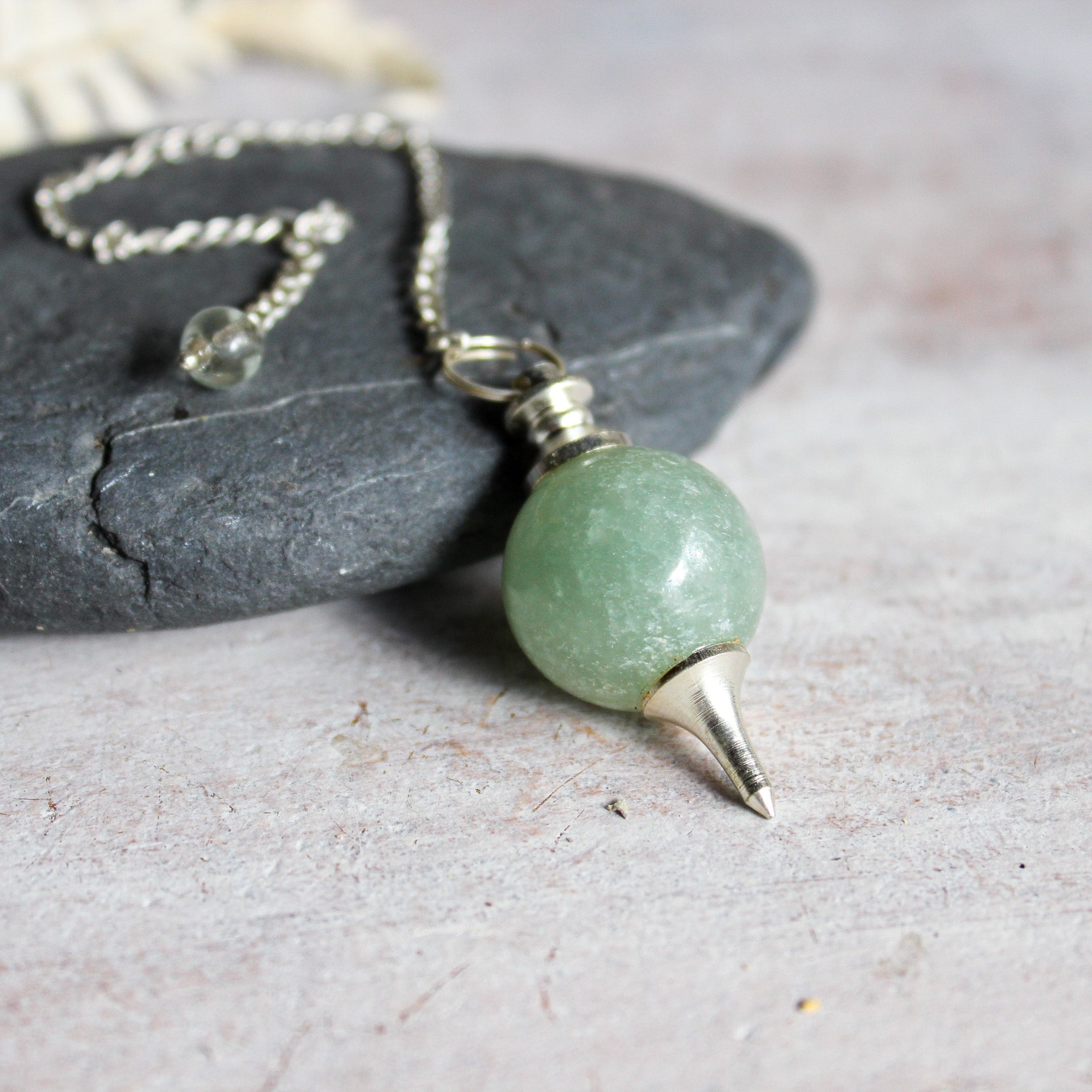 Crystal Pendulum Green Aventurine - Tribe Castlemaine