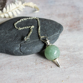 Crystal Pendulum Green Aventurine - Tribe Castlemaine