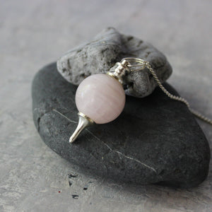 Crystal Pendulum Rose Quartz - Tribe Castlemaine