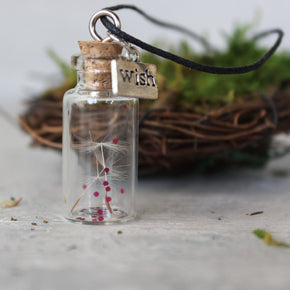 Dandelion Wish Jar Necklace - Tribe Castlemaine