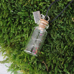 Dandelion Wish Jar Necklace - Tribe Castlemaine