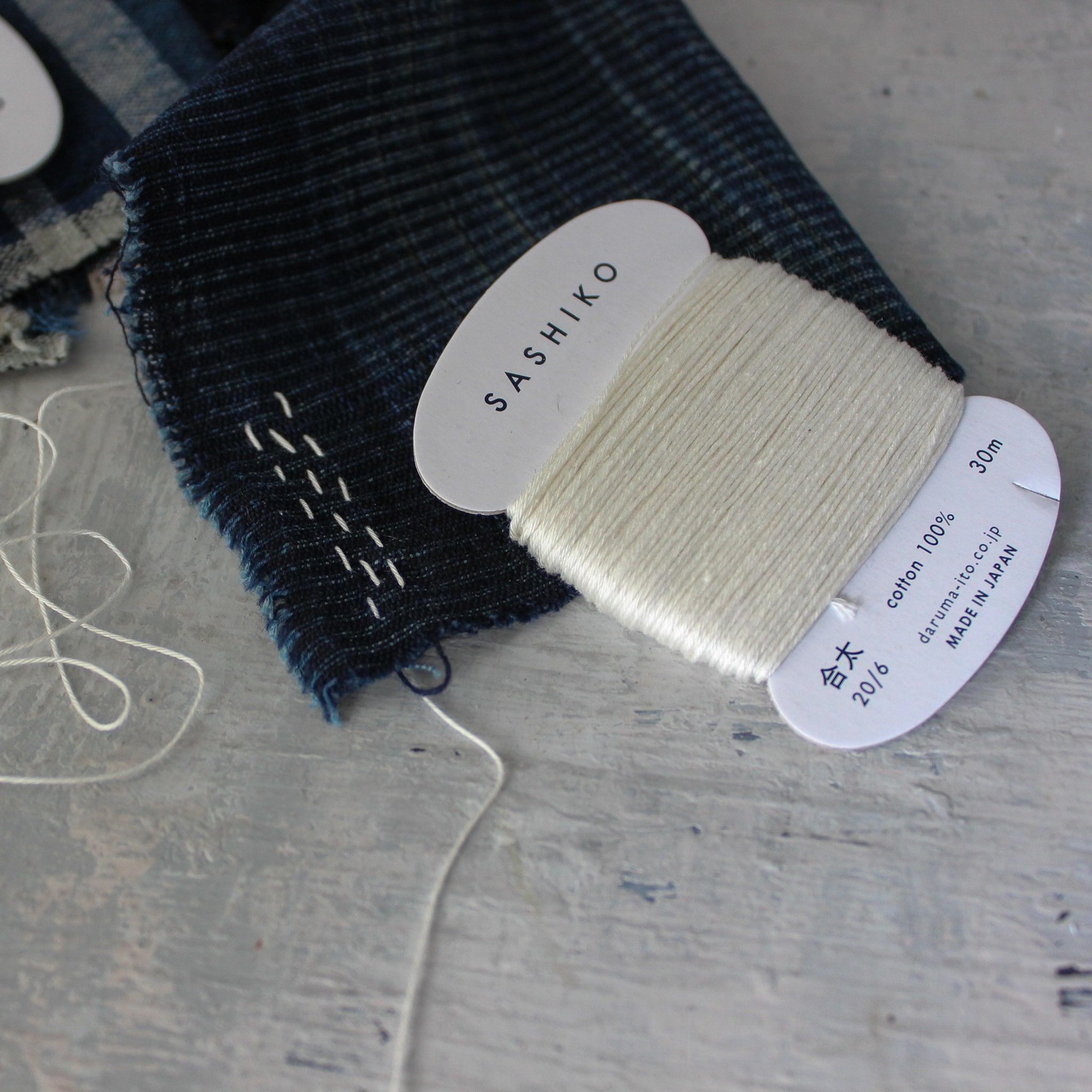 Daruma Sashiko Thread - Thick 6-strand - Tribe Castlemaine