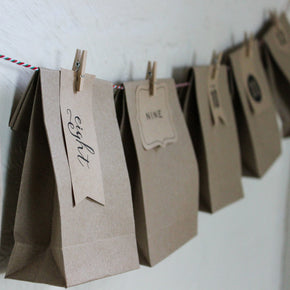 DIY Advent Calendar : Paper Bags - Tribe Castlemaine