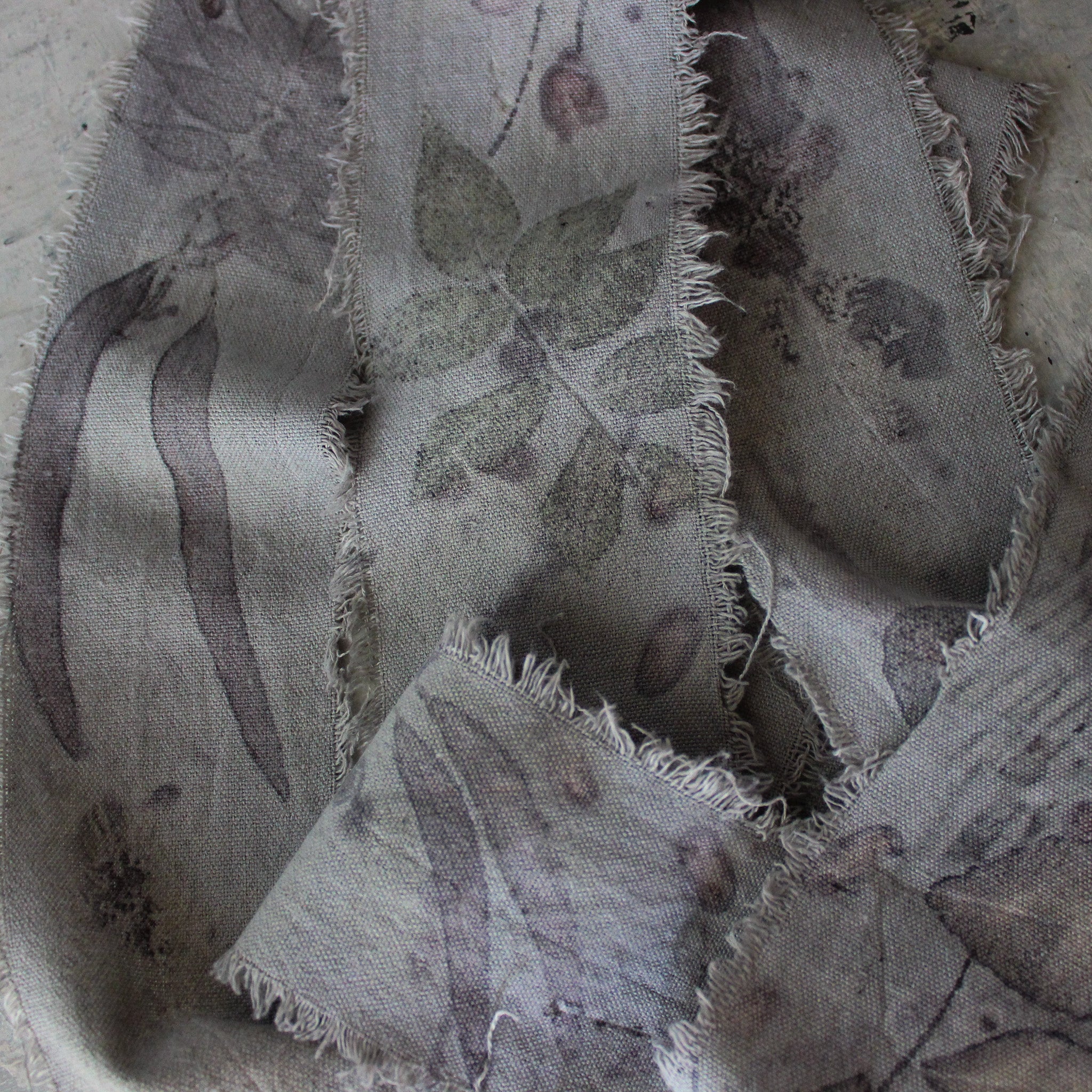 Eco-Print Calico Ribbon - Tribe Castlemaine