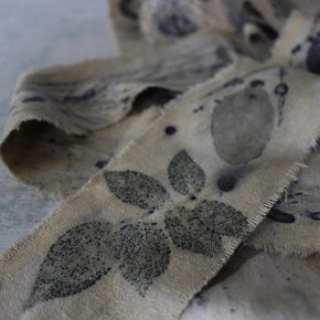 Eco-Print Calico Ribbon - Tribe Castlemaine
