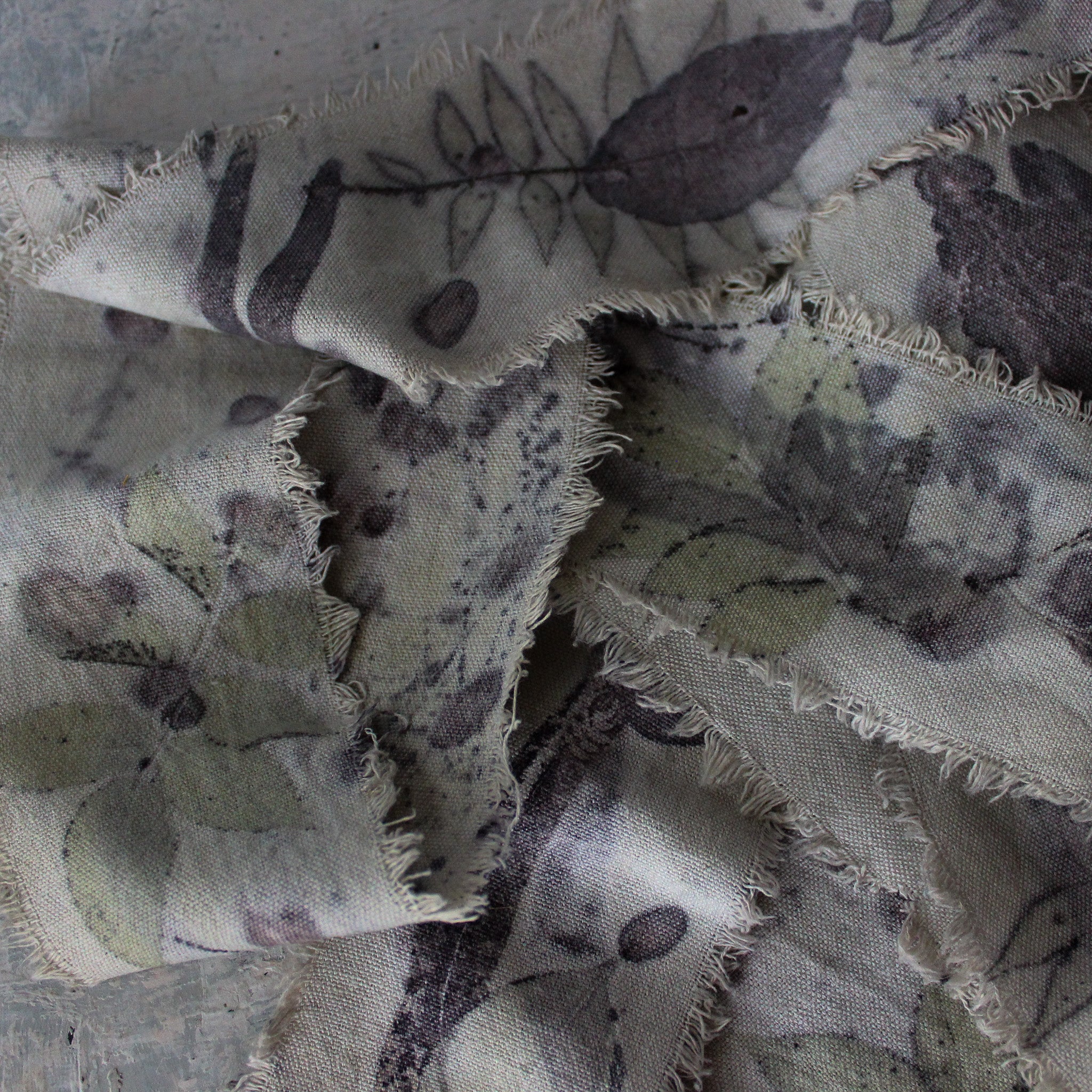 Eco-Print Calico Ribbon - Tribe Castlemaine