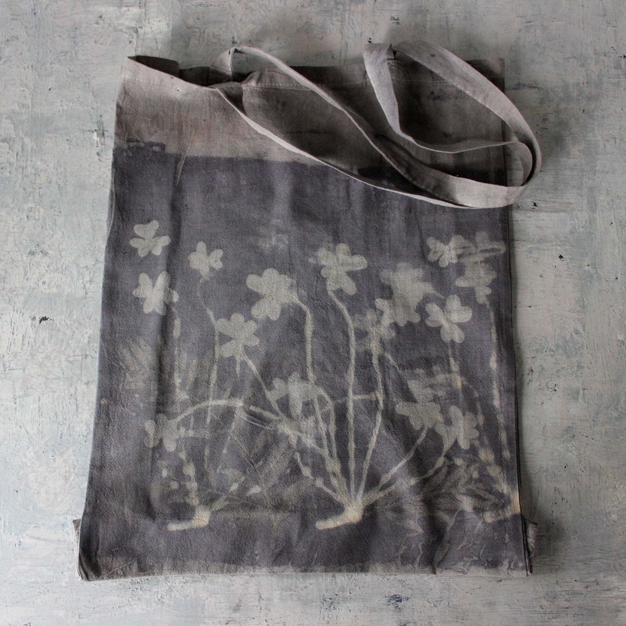 Eco-Print Calico Tote Bags : Wood Sorrel Collection - Tribe Castlemaine