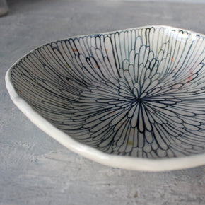 Extra Large Ceramic Bowl Daisy Wash - Tribe Castlemaine