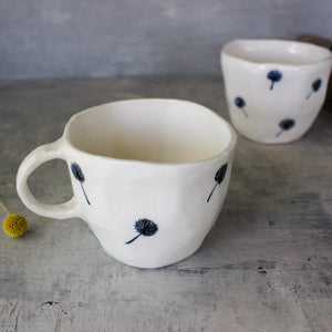 Extra Large Indigo Dandelion Cups - Tribe Castlemaine