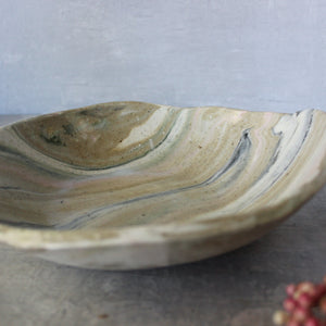 Extra Large Marbled Ceramic Bowl #2 - Tribe Castlemaine