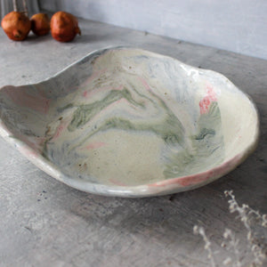 Extra Large Marbled Ceramic Bowl #3 - Tribe Castlemaine