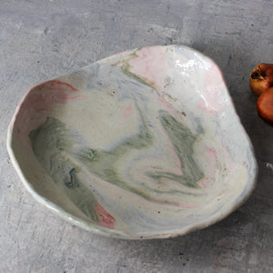 Extra Large Marbled Ceramic Bowl #3 - Tribe Castlemaine