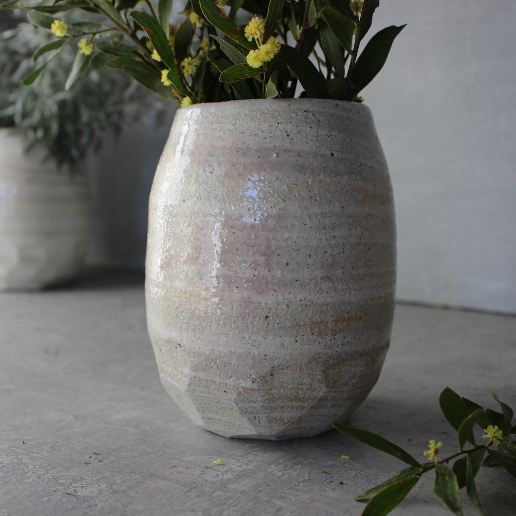 Extra Large Marbled Ceramic Vases - Tribe Castlemaine