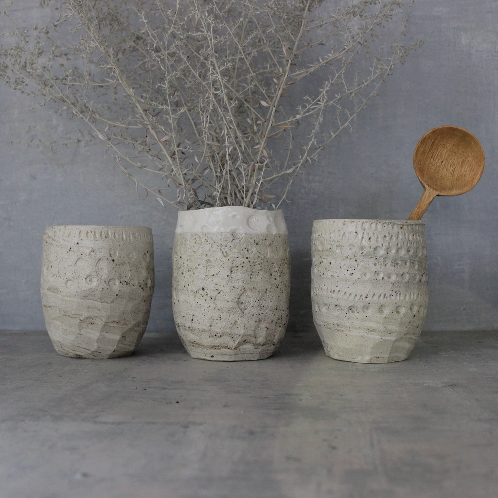 Extra Large Marbled Ceramic Vessels - Tribe Castlemaine