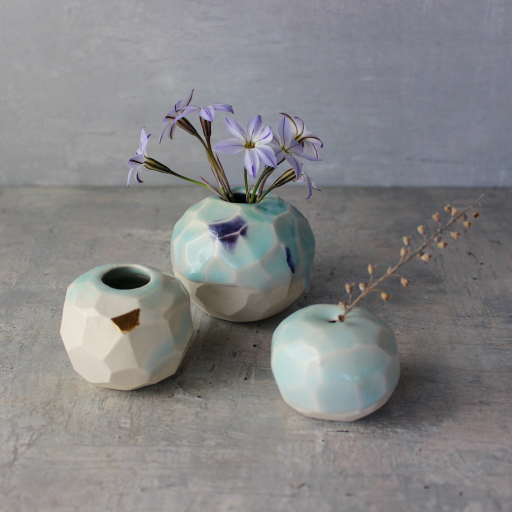 Faceted Vessels : Powder Blue - Tribe Castlemaine