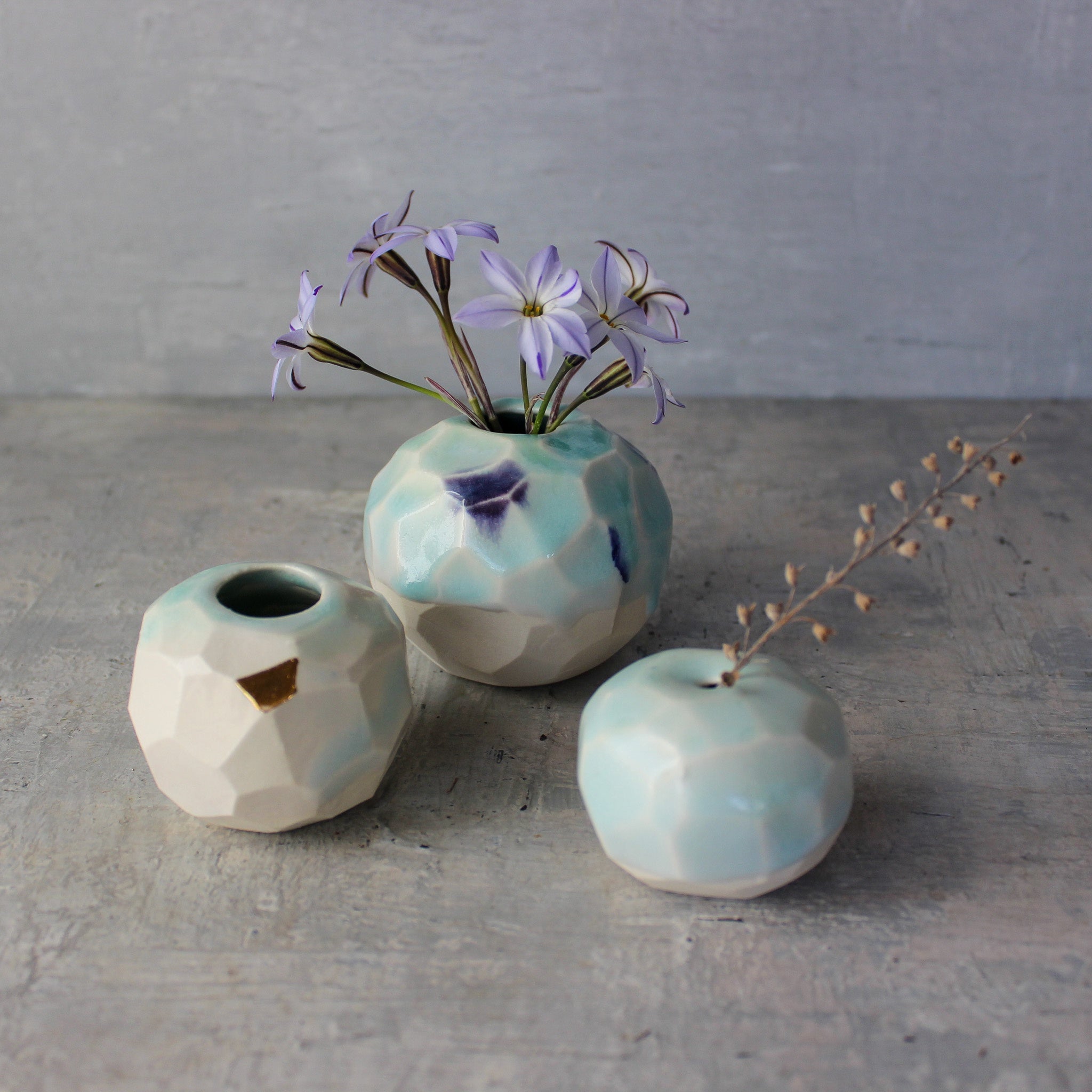 Faceted Vessels : Powder Blue - Tribe Castlemaine