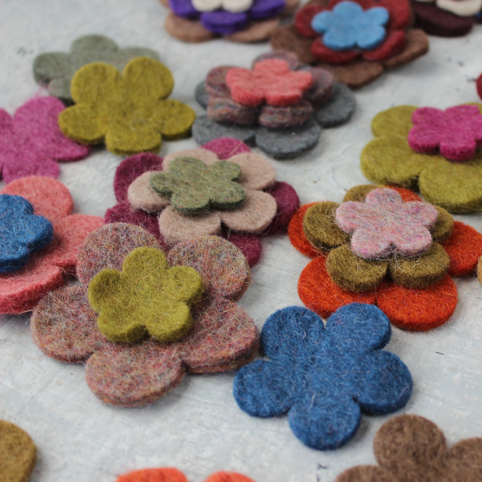 Felt Flowers - Tribe Castlemaine