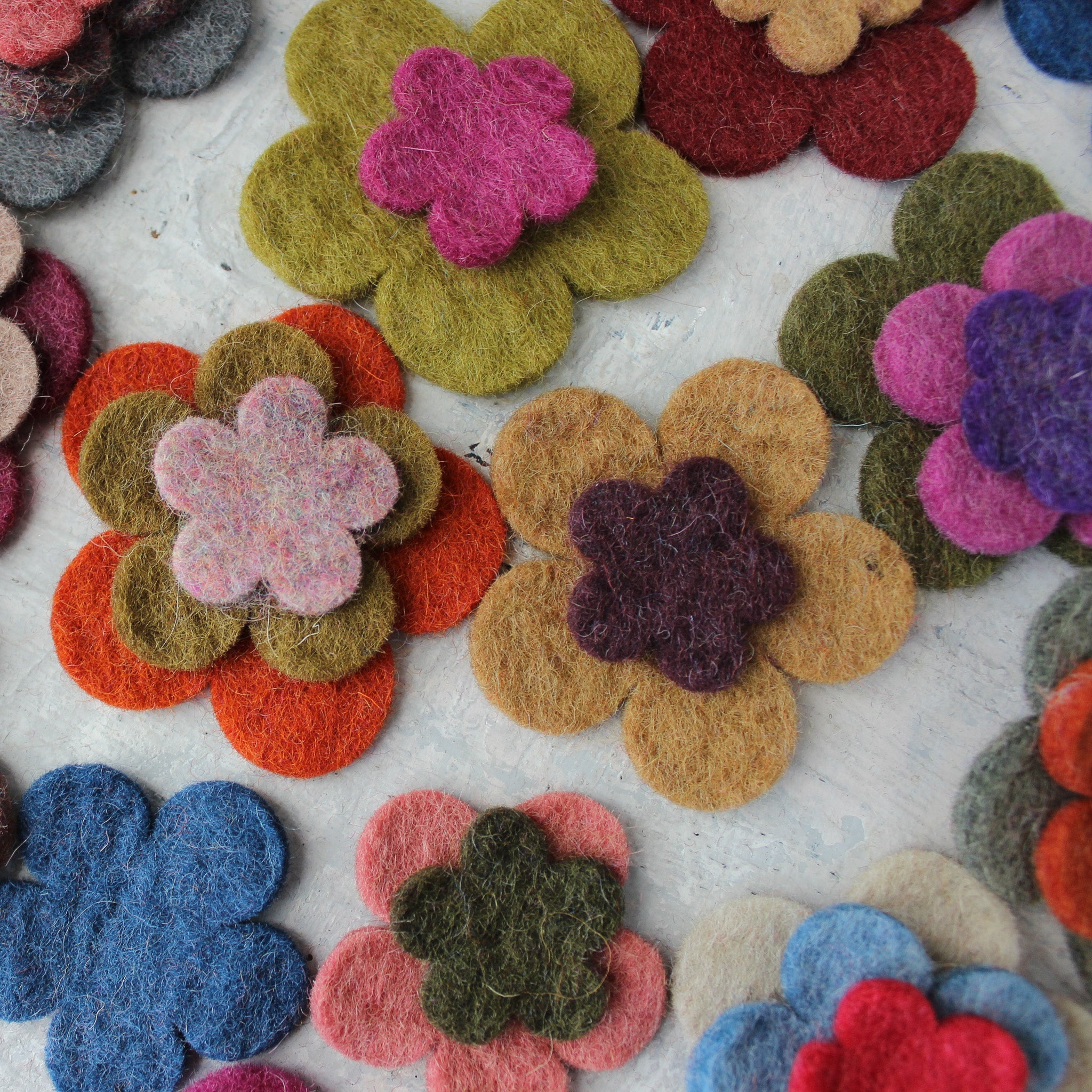 Felt Flowers - Tribe Castlemaine