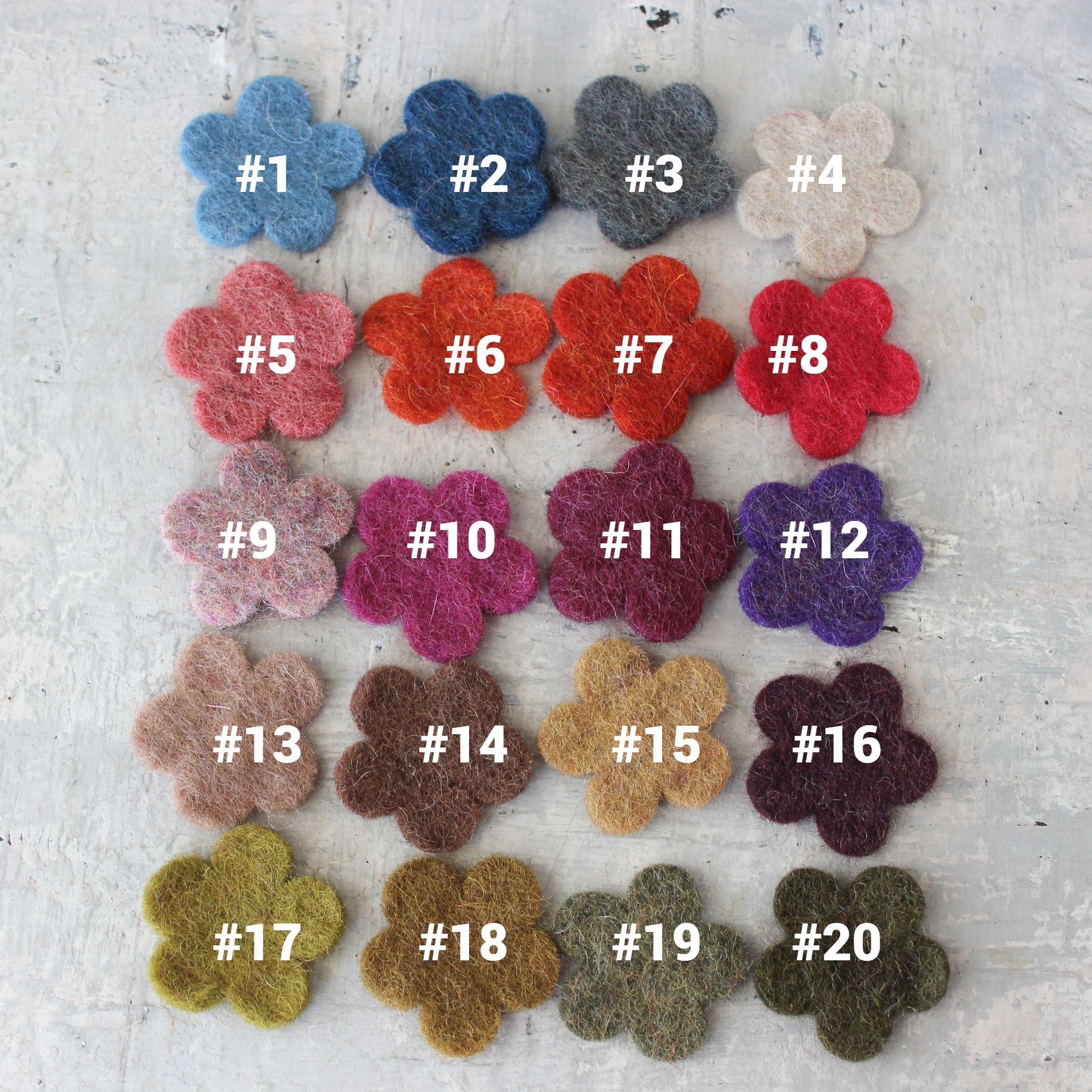 Felt Flowers - Tribe Castlemaine