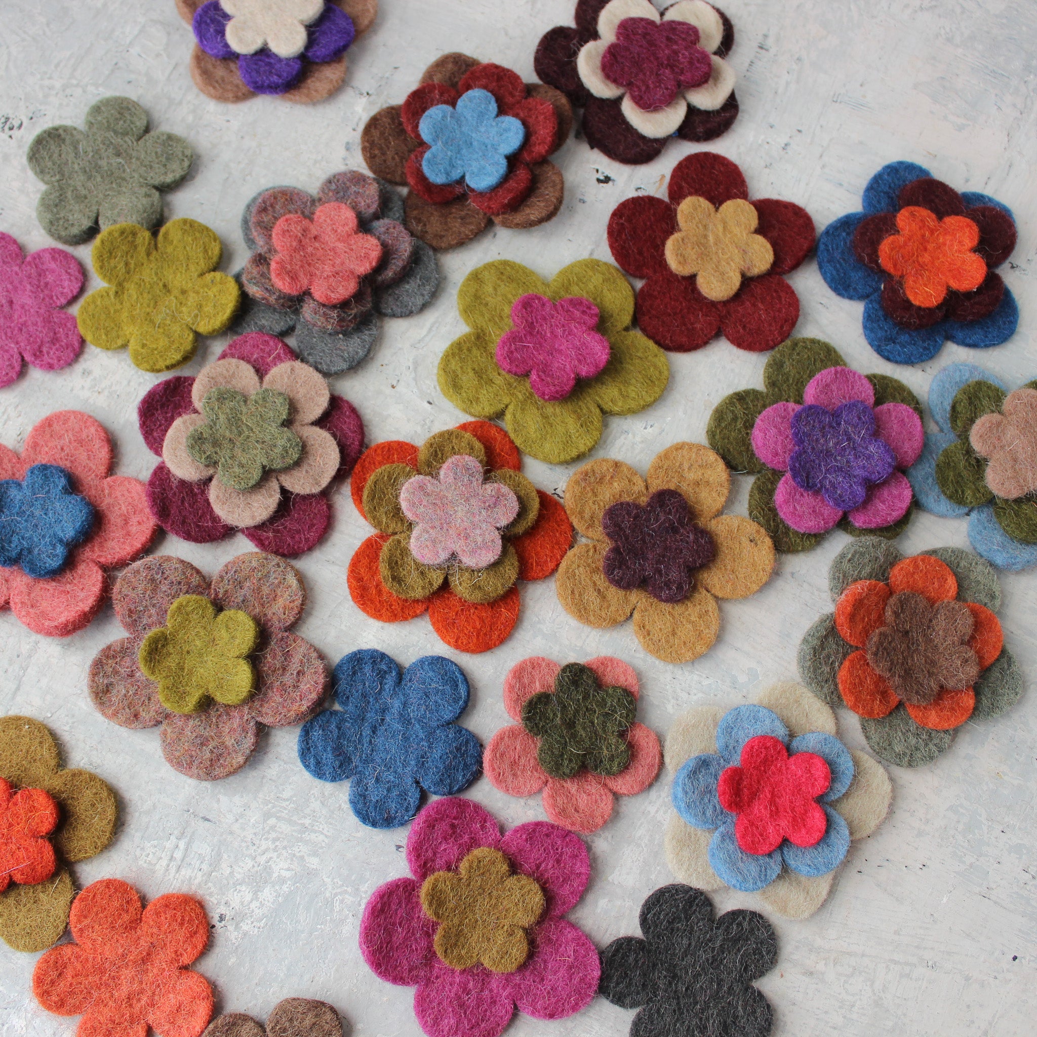Felt Flowers - Tribe Castlemaine