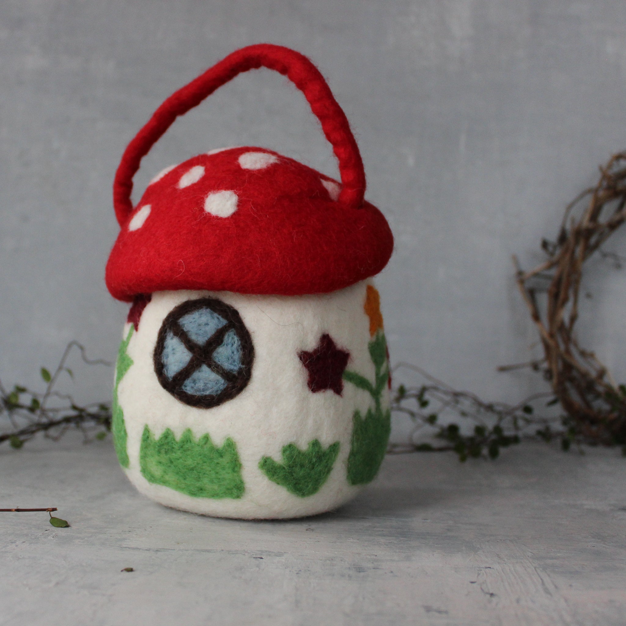 Felt Toadstool Bag - Tribe Castlemaine