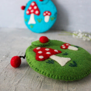 Felt Toadstool Purses - Tribe Castlemaine