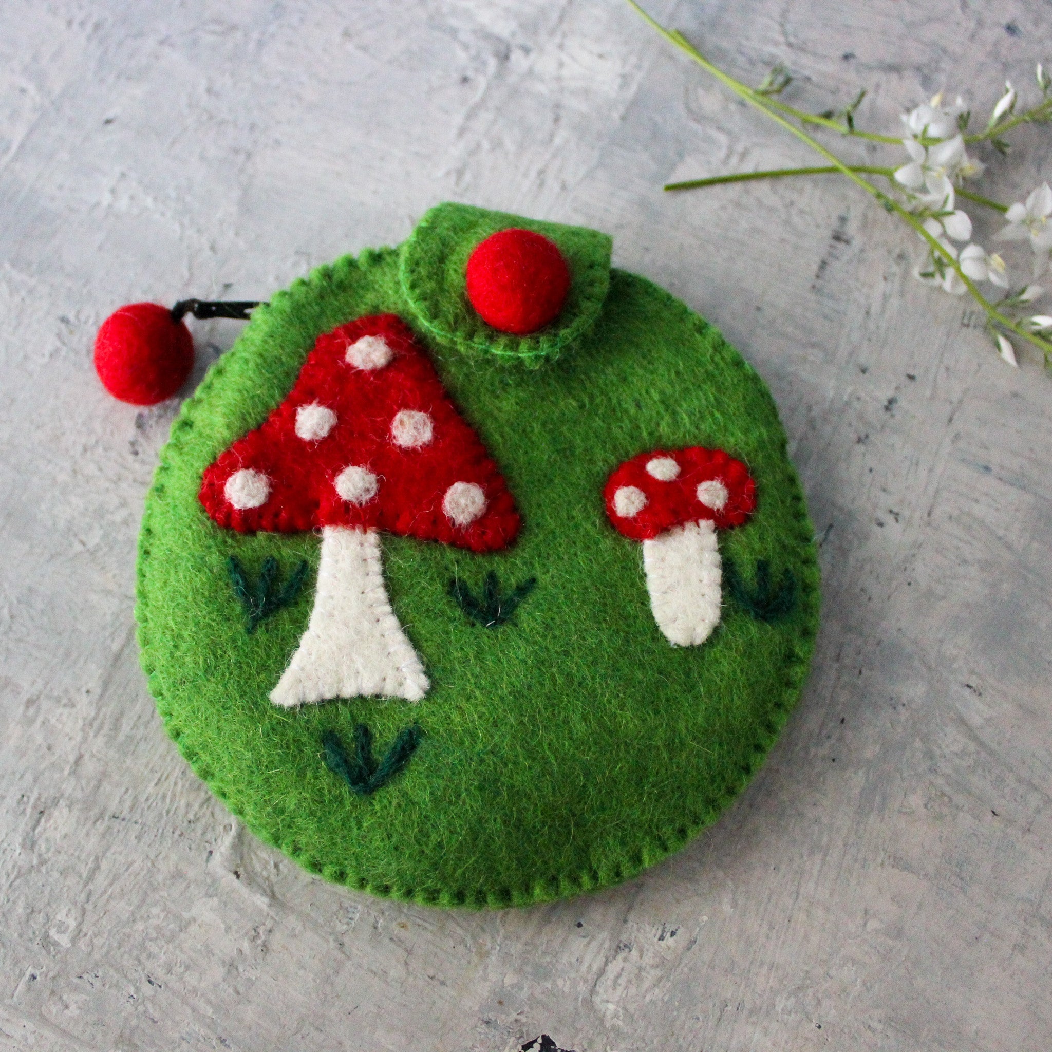 Felt Toadstool Purses - Tribe Castlemaine